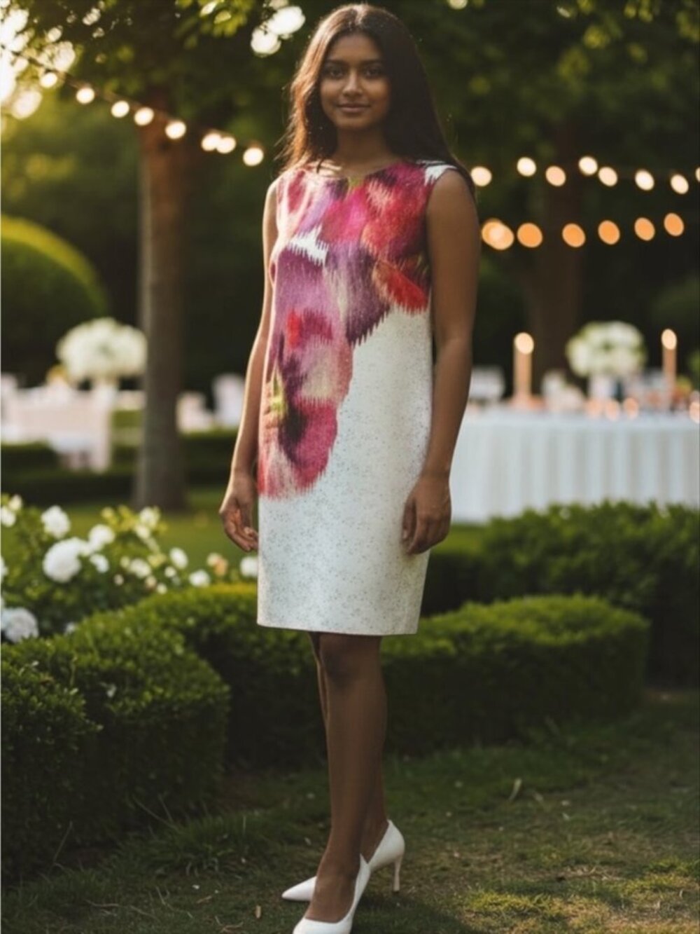 Ted Baker Diliani Expressive Pansy Tunic Dress 5 US/12 Mini Sleeveless